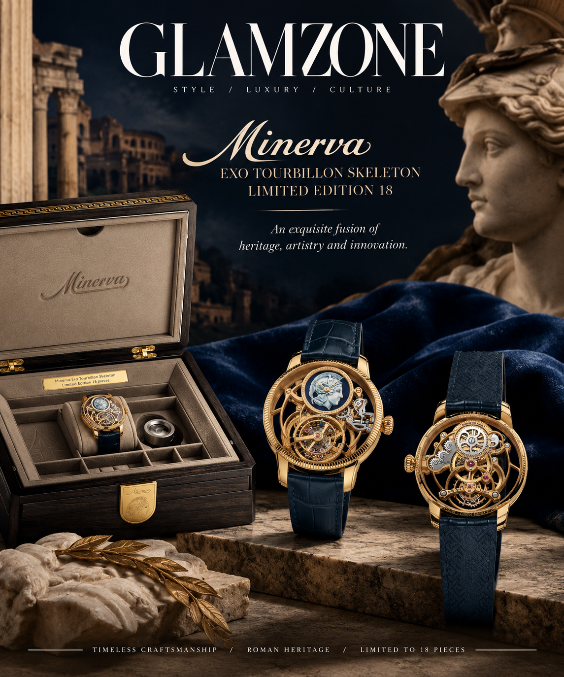 Minerva Exo Tourbillon Skeleton Limited Edition 18: A Modern Tribute to Ancient Rome