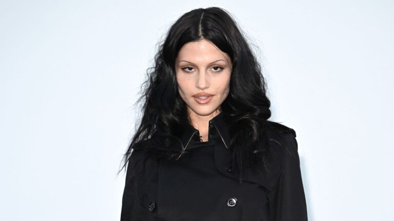 Front row stars at the Burberry Spring/Summer 2027 show during London Fashion Week