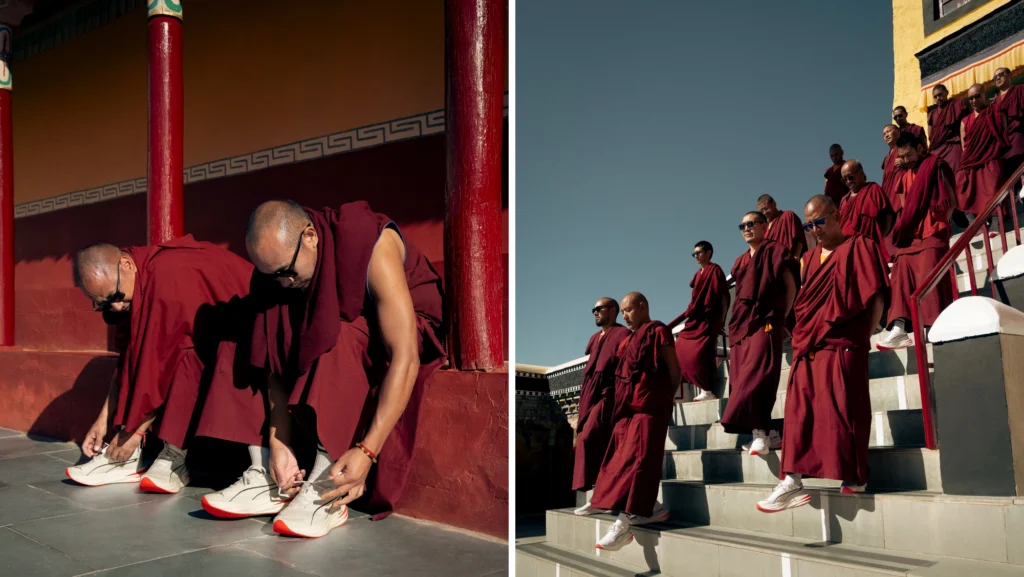 ‘Meditation in Motion’ – Puma India Puts Buddhist Monks in Running Shoes